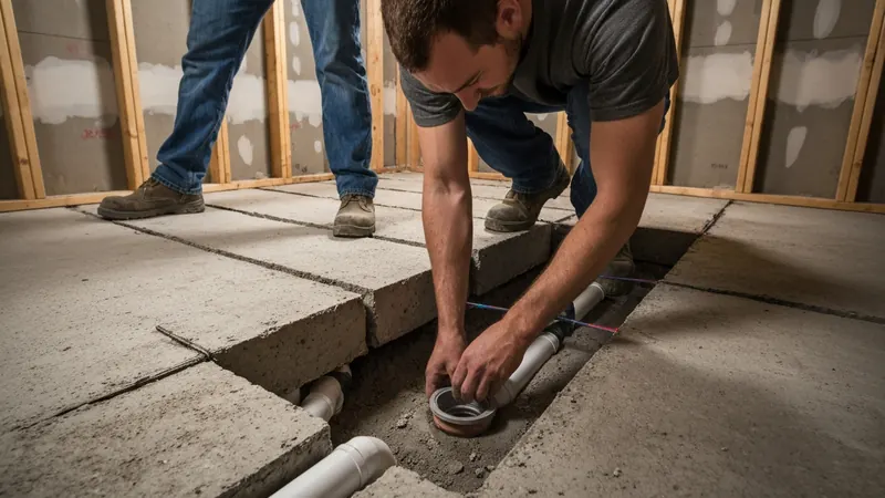Basement Bathroom Addition in Kitchener